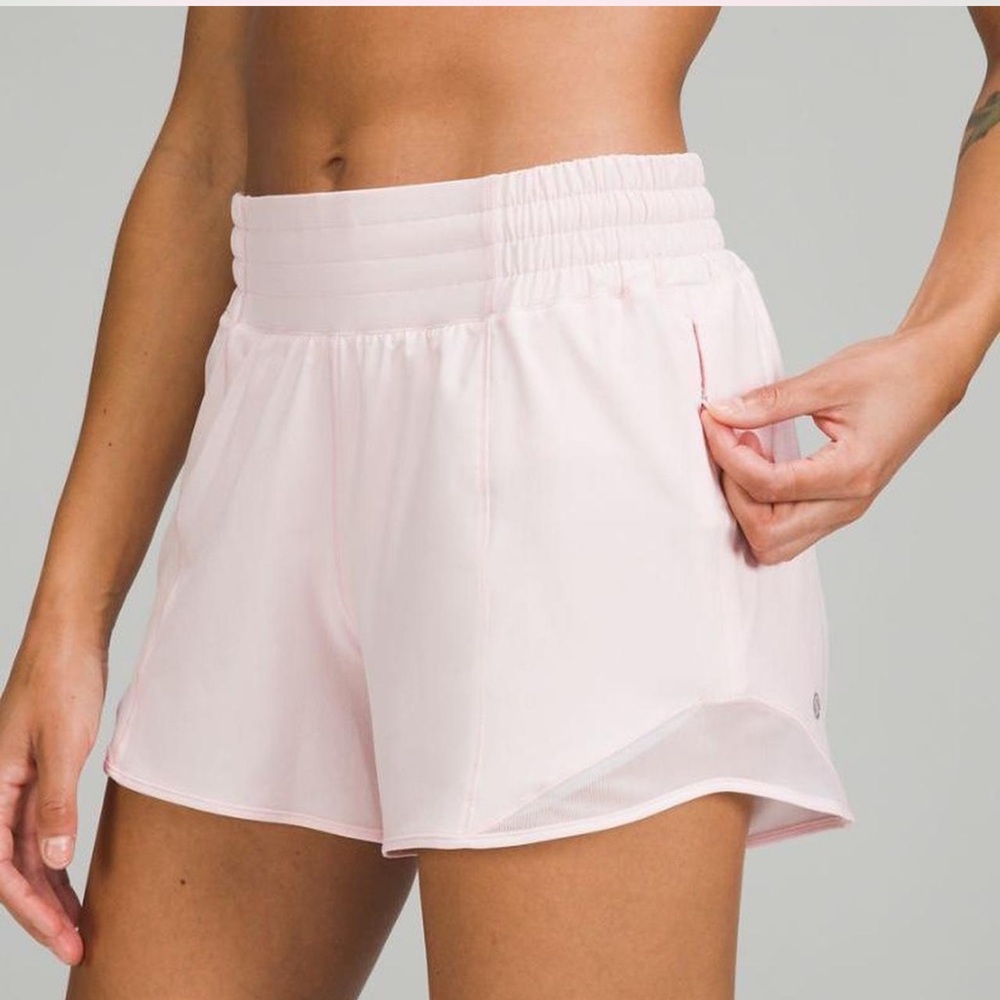 Lululemon Hotty Hot LR Lined Short Strawberry Milkshake